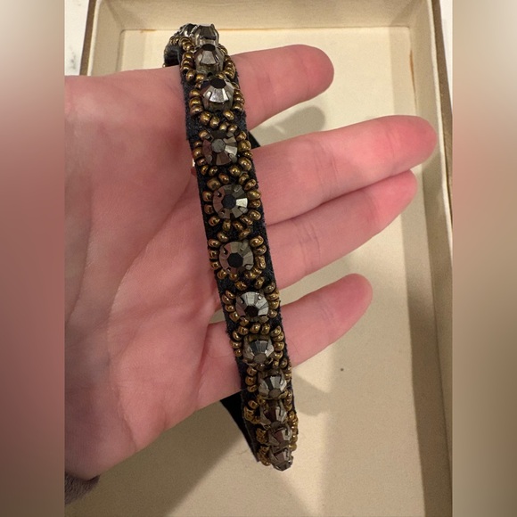 Accessories - Embellished Black and Gold Headband